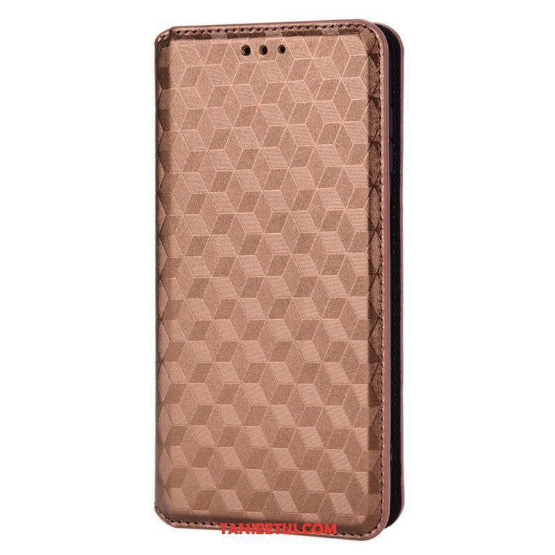 Etui Na Telefon do Samsung Galaxy M23 5G Etui Folio Skórzany Efekt Sześcianu 3d