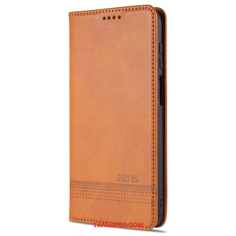 Etui Na Telefon do Samsung Galaxy M32 Etui Folio Stylizacja Skóry Azns