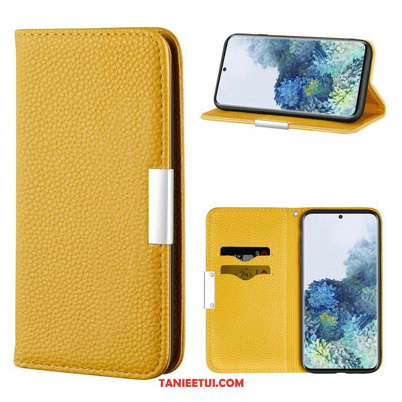 Etui Na Telefon do Samsung Galaxy S21 5G Etui Folio Liczi Ze Sztucznej Skóry Ultra Szykowny