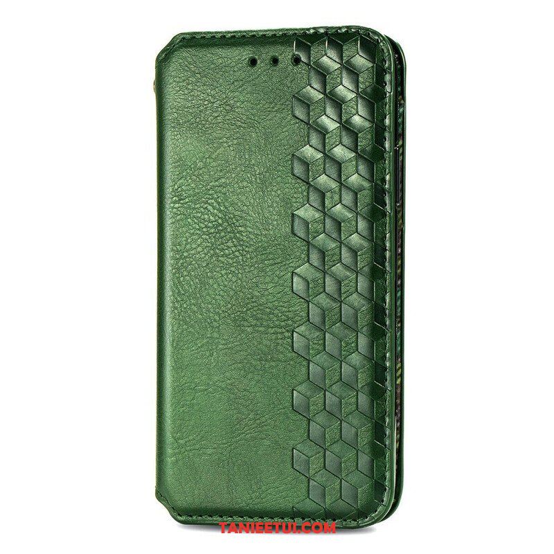 Etui Na Telefon do Samsung Galaxy S21 FE Etui Folio Skórzany Efekt Diamentowej Tekstury
