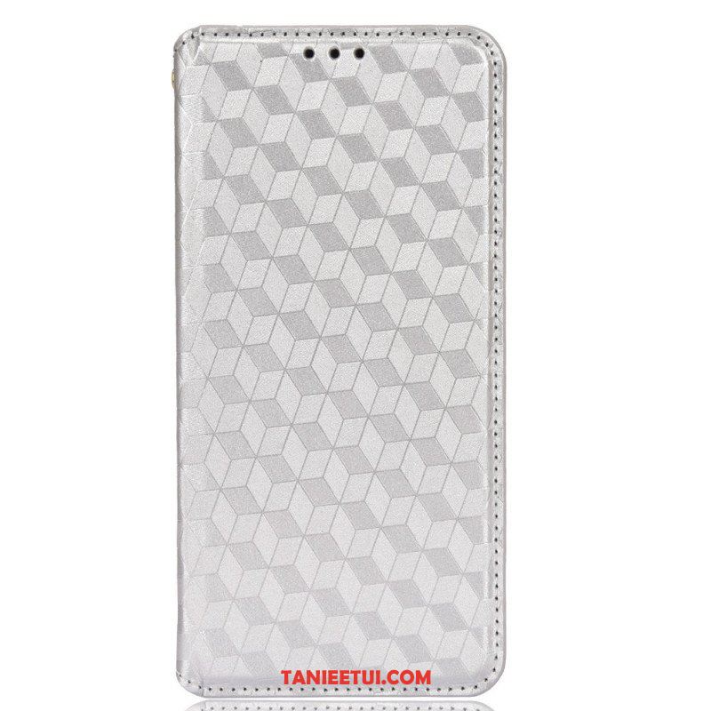 Etui Na Telefon do Samsung Galaxy S22 5G Etui Folio Efekt Diamentowej Skóry