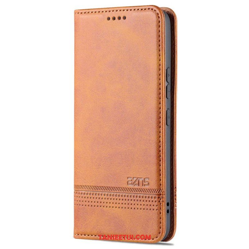 Etui Na Telefon do Samsung Galaxy S22 5G Etui Folio Stylizacja Skóry Azns