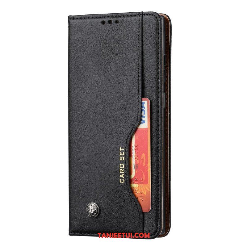 Etui Na Telefon do Samsung Galaxy S22 Ultra 5G Etui Folio Etui Na Karty Ze Sztucznej Skóry