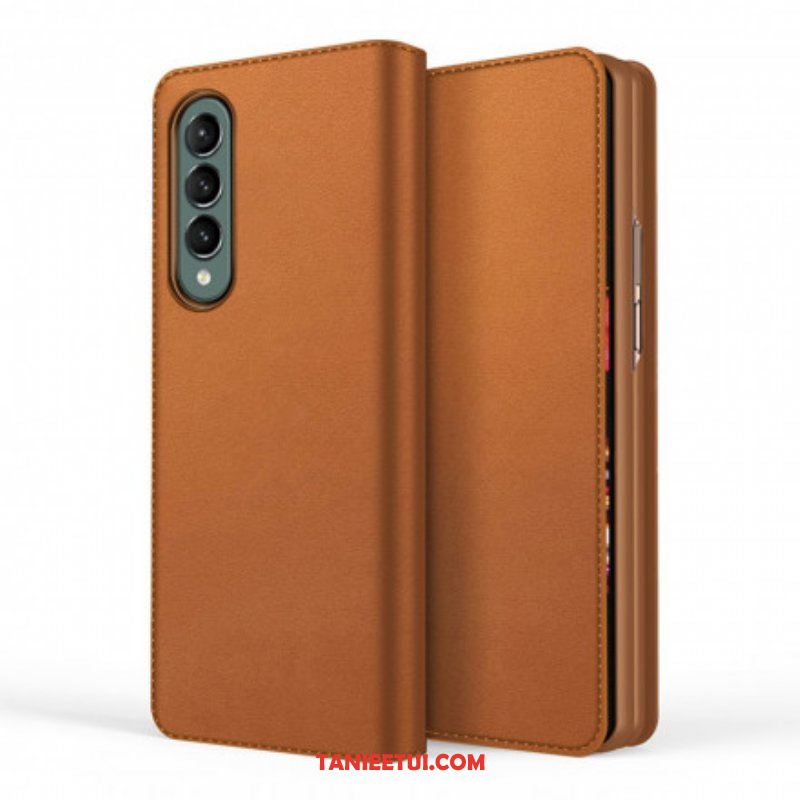 Etui Na Telefon do Samsung Galaxy Z Fold 3 5G Etui Folio Skóra Dwoinowa W Dotyku