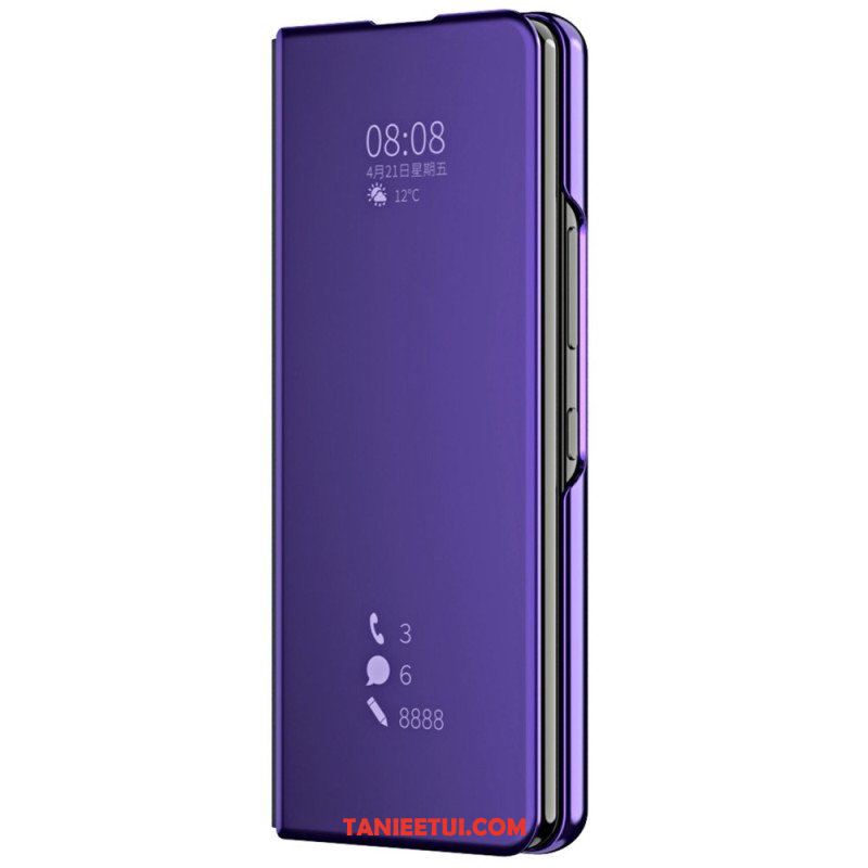 Etui Na Telefon do Samsung Galaxy Z Fold 4 Etui Folio Lustro I Przejrzystość