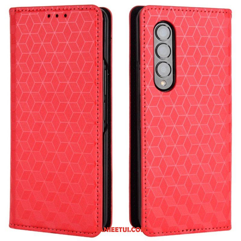 Etui Na Telefon do Samsung Galaxy Z Fold 4 Etui Folio Sześcian 3d