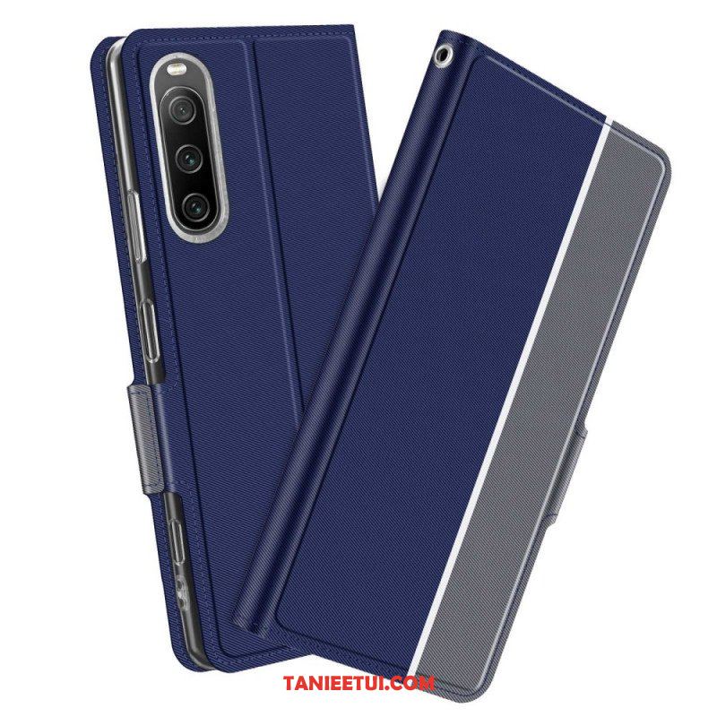 Etui Na Telefon do Sony Xperia 10 IV Etui Folio Dwukolorowy Baiyu