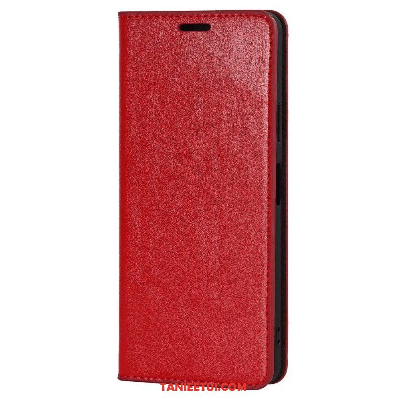 Etui Na Telefon do Sony Xperia 10 IV Etui Folio Prawdziwa Skóra