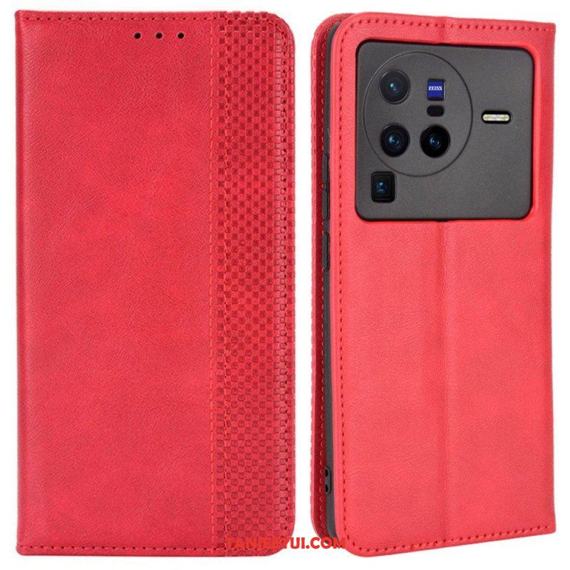 Etui Na Telefon do Vivo X80 Pro Etui Folio Stylizowany