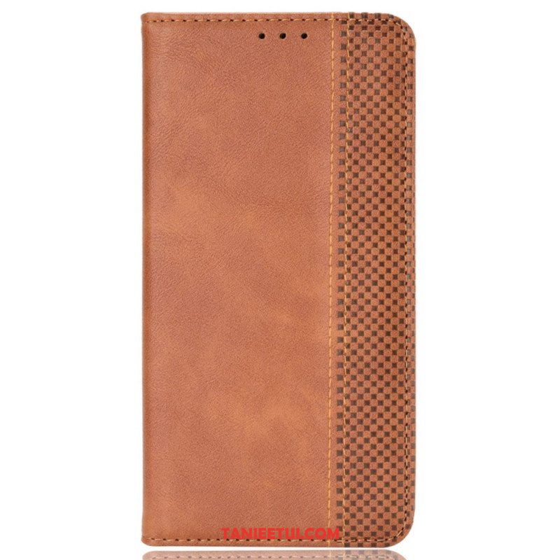 Etui Na Telefon do Vivo Y22s Etui Folio Stylowa Sztuczna Skóra