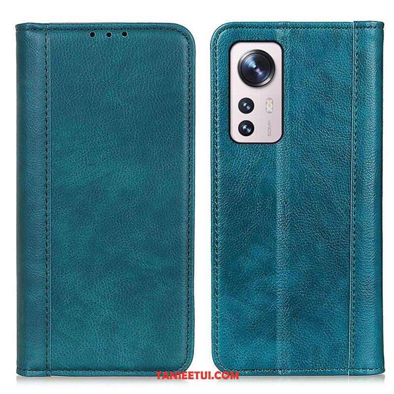 Etui Na Telefon do Xiaomi 12 / 12X Etui Folio Kolorowa Wersja Skóry Dwoinowej