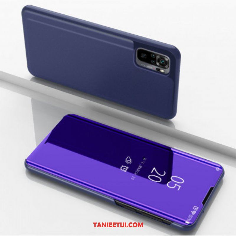 Etui Na Telefon do Xiaomi Redmi Note 10 / 10S Lustro I Sztuczna Skóra