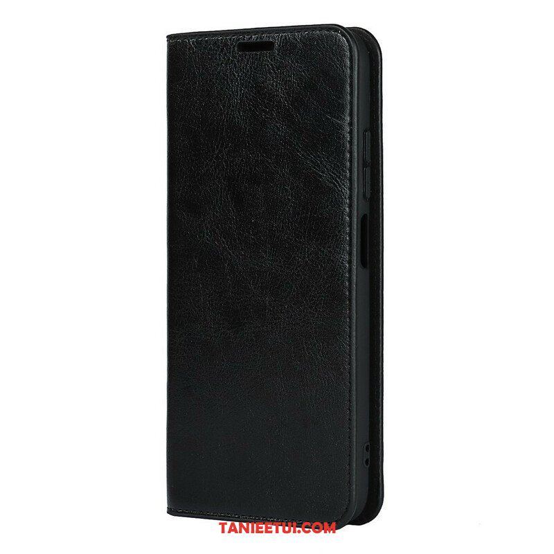 Etui Na Telefon do Xiaomi Redmi Note 10 5G Etui Folio Prawdziwa Skóra