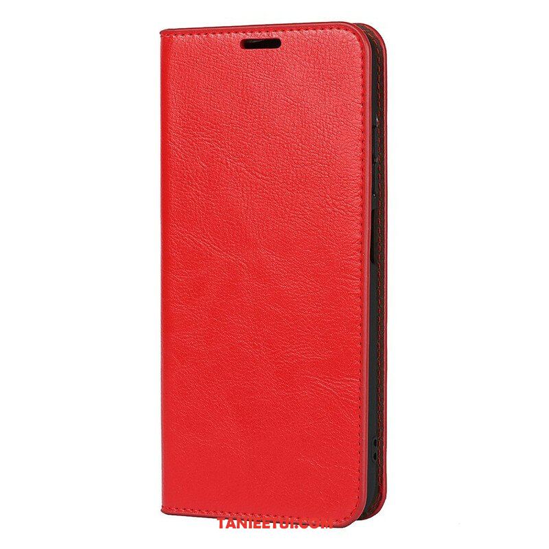 Etui Na Telefon do Xiaomi Redmi Note 10 5G Etui Folio Prawdziwa Skóra