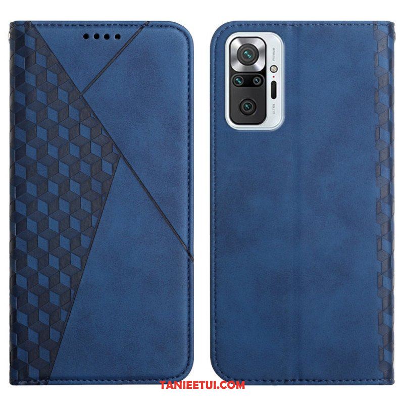 Etui Na Telefon do Xiaomi Redmi Note 10 Pro Etui Folio Efekt Geo Skóry