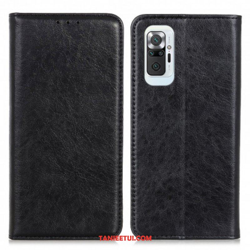 Etui Na Telefon do Xiaomi Redmi Note 10 Pro Etui Folio Teksturowana Dwoina Skóry