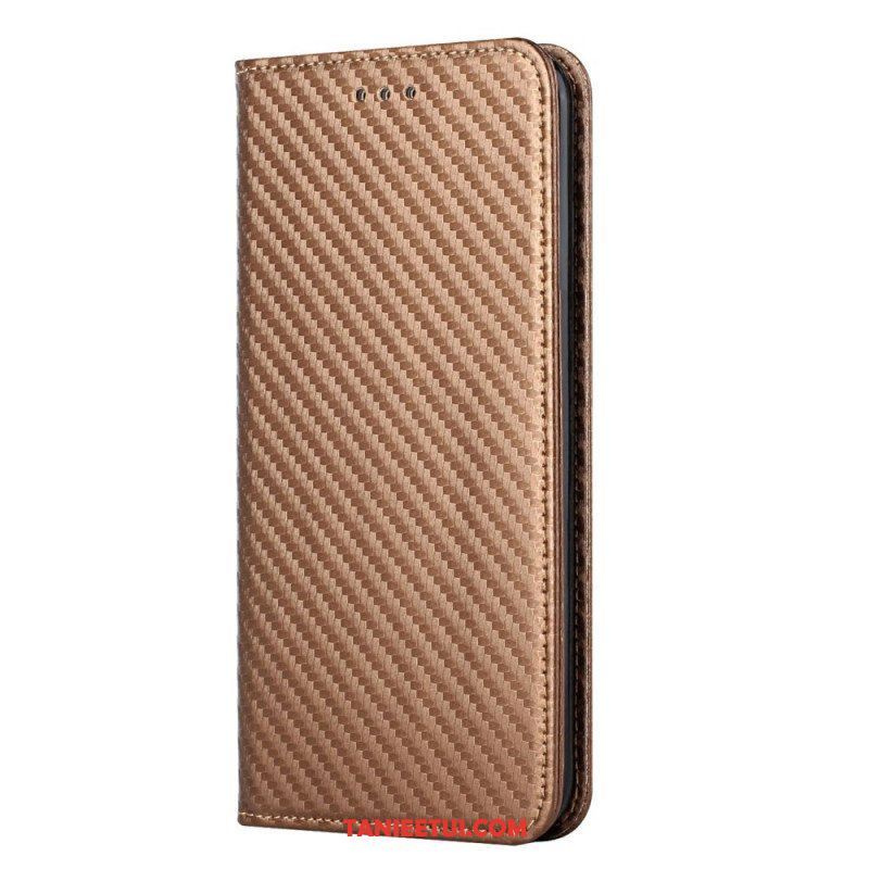 Etui Na Telefon do Xiaomi Redmi Note 10 Pro z Łańcuch Etui Folio Pasek Z Włókna Węglowego