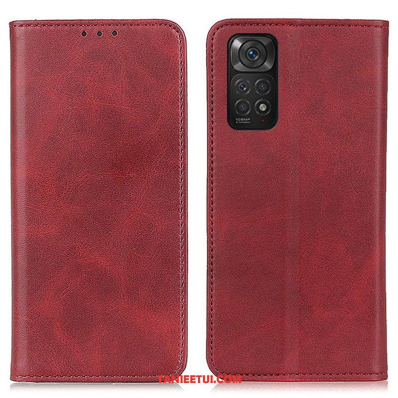 Etui Na Telefon do Xiaomi Redmi Note 11 / 11S Etui Folio Elegancka Dwoina Skórzana