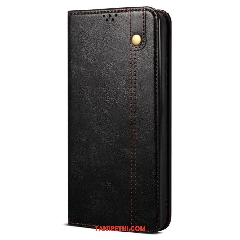 Etui Na Telefon do Xiaomi Redmi Note 12 5G Etui Folio Woskowana Sztuczna Skóra