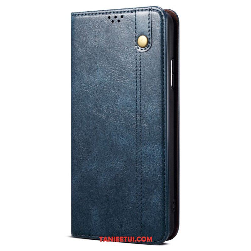 Etui Na Telefon do Xiaomi Redmi Note 12 5G Etui Folio Woskowana Sztuczna Skóra