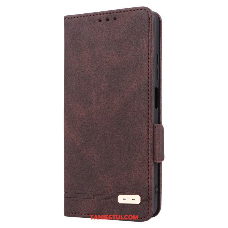 Etui Na Telefon do Xiaomi Redmi Note 12 Pro Etui Folio Stylowy Efekt Skóry