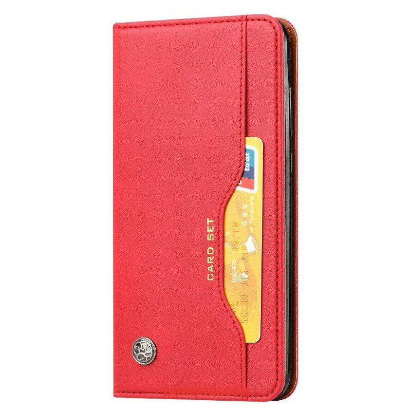 Etui Na Telefon do iPhone 13 Mini Etui Folio Etui Na Karty Ze Sztucznej Skóry