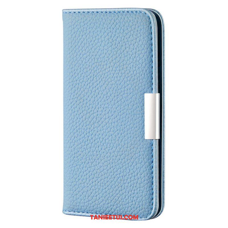 Etui Na Telefon do iPhone 13 Mini Etui Folio Liczi Ze Sztucznej Skóry Ultra Szykowny