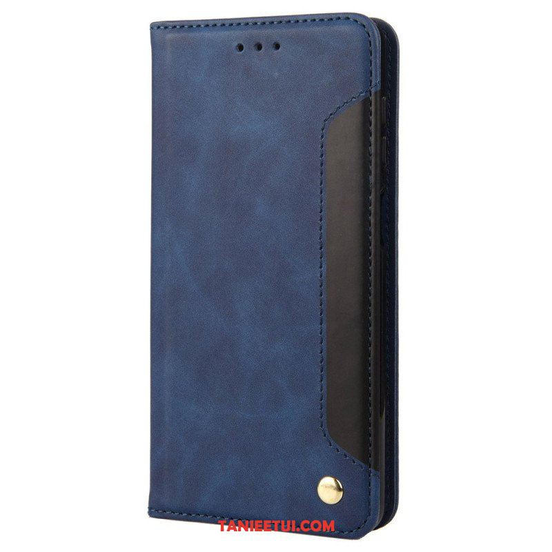 Etui Na Telefon do iPhone 14 Etui Folio Dwukolorowy Z Nitem