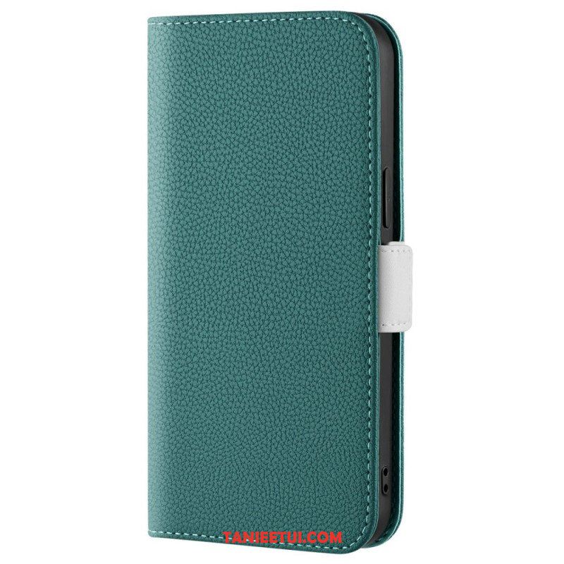 Etui Na Telefon do iPhone 14 Etui Folio Sztuczna Skóra Liczi