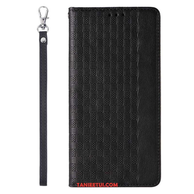 Etui Na Telefon do iPhone 14 Pro z Łańcuch Etui Folio Pasek W Stylu Vintage