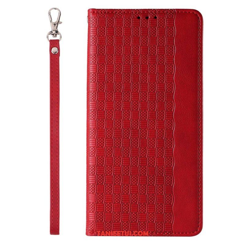 Etui Na Telefon do iPhone 14 Pro z Łańcuch Etui Folio Pasek W Stylu Vintage