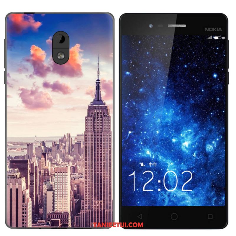 Etui Nokia 3 Telefon Komórkowy Kolor Sceneria, Obudowa Nokia 3 Biały Niebieski Miękki