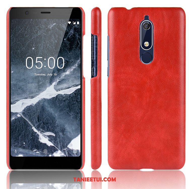 Etui Nokia 5.1 Ochraniacz Litchi Kreatywne, Obudowa Nokia 5.1 Wzór Skóra Telefon Komórkowy