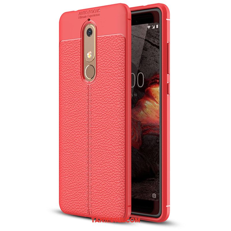 Etui Nokia 5.1 Proste Telefon Komórkowy Ochraniacz, Futerał Nokia 5.1 Zielony Skóra Miękki