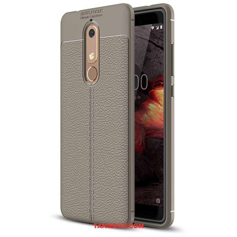 Etui Nokia 5.1 Proste Telefon Komórkowy Ochraniacz, Futerał Nokia 5.1 Zielony Skóra Miękki