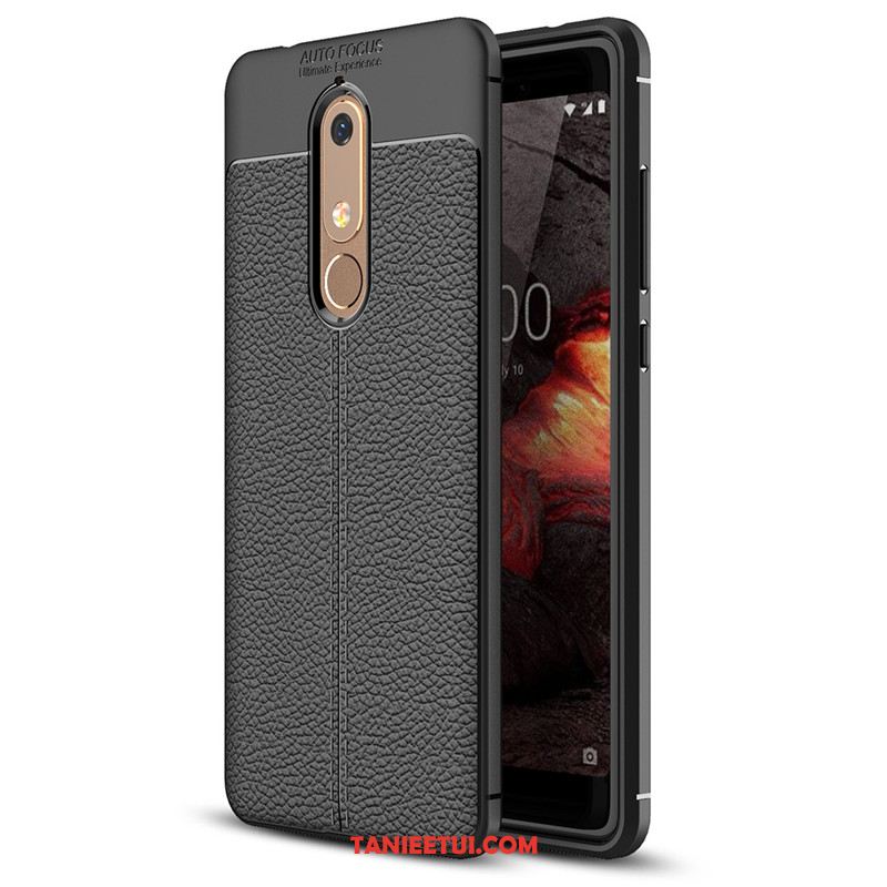 Etui Nokia 5.1 Proste Telefon Komórkowy Ochraniacz, Futerał Nokia 5.1 Zielony Skóra Miękki