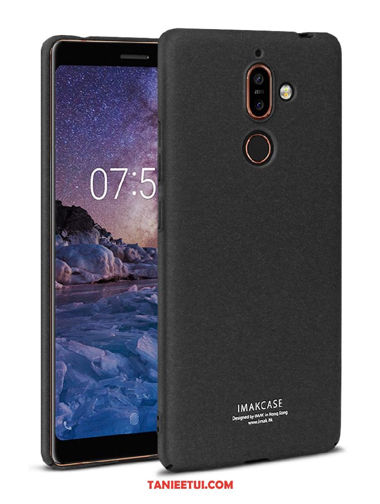 Etui Nokia 7 Plus Denim Czarny Telefon Komórkowy, Futerał Nokia 7 Plus Ochraniacz Nubuku All Inclusive