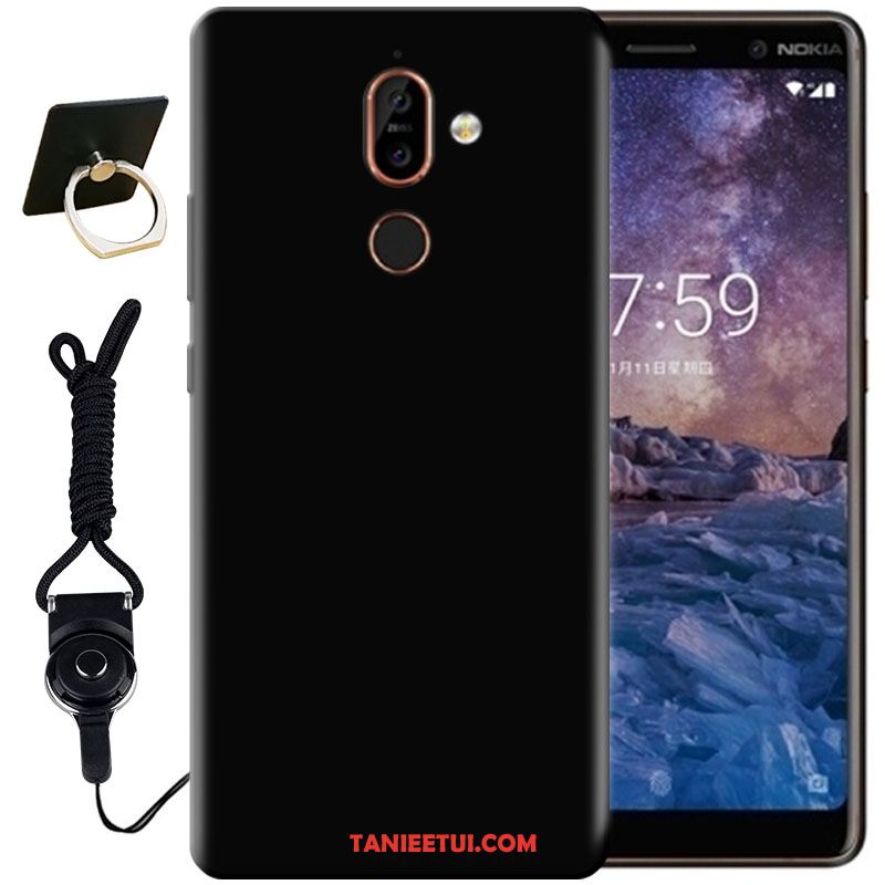 Etui Nokia 7 Plus Telefon Komórkowy Kreatywne Miękki, Pokrowce Nokia 7 Plus Moda Silikonowe Czarny