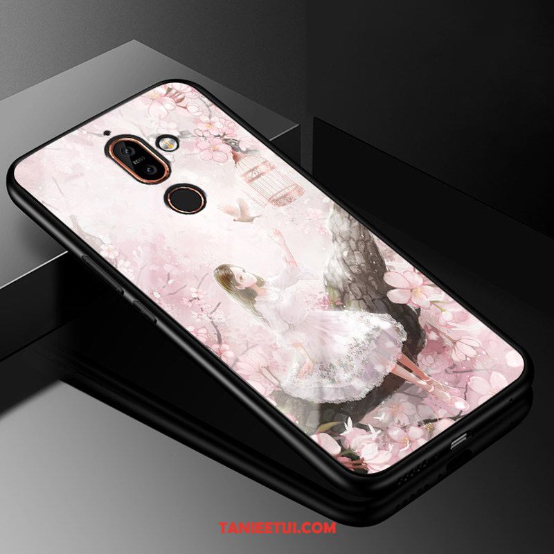 Etui Nokia 7 Plus Telefon Komórkowy Zabawne Moda, Futerał Nokia 7 Plus Ciemno Niebieski Ochraniacz Szkło