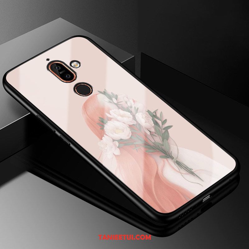 Etui Nokia 7 Plus Telefon Komórkowy Zabawne Moda, Futerał Nokia 7 Plus Ciemno Niebieski Ochraniacz Szkło