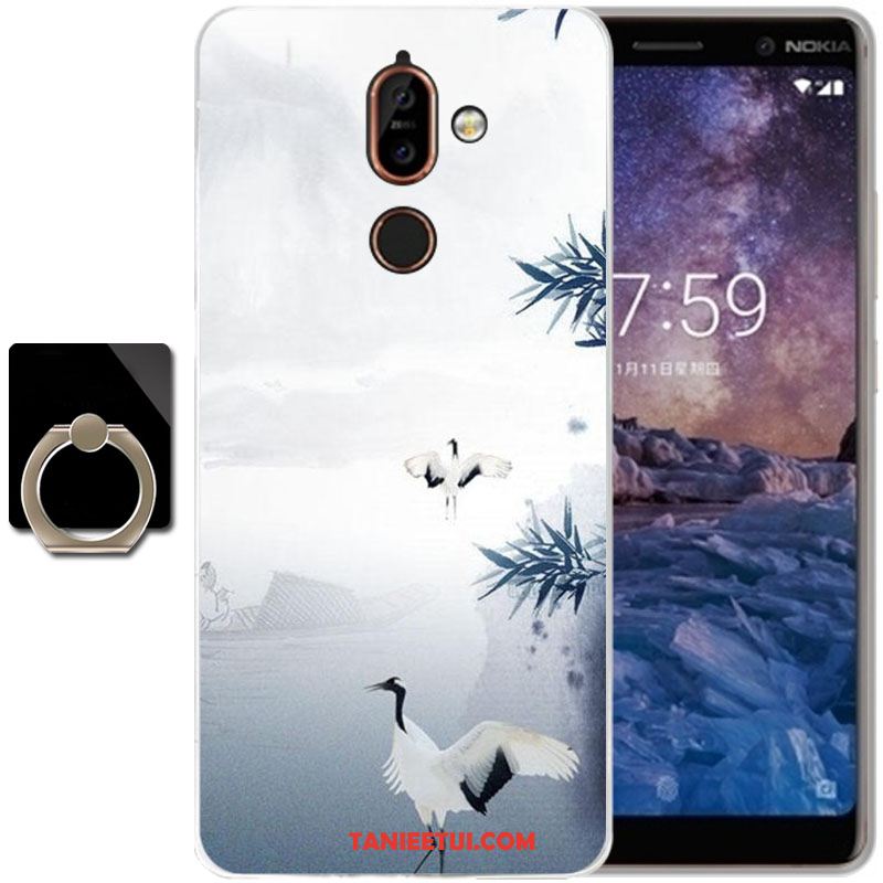 Etui Nokia 7 Plus Wiatr Atrament Silikonowe, Futerał Nokia 7 Plus Telefon Komórkowy Anti-fall Miękki