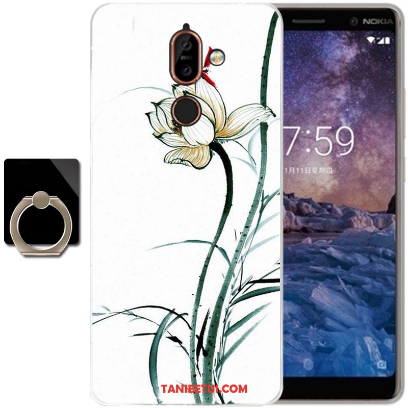 Etui Nokia 7 Plus Wiatr Atrament Silikonowe, Futerał Nokia 7 Plus Telefon Komórkowy Anti-fall Miękki