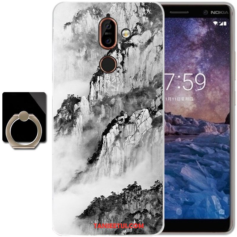 Etui Nokia 7 Plus Wiatr Atrament Silikonowe, Futerał Nokia 7 Plus Telefon Komórkowy Anti-fall Miękki