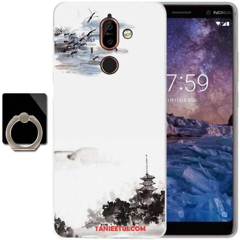 Etui Nokia 7 Plus Wiatr Atrament Silikonowe, Futerał Nokia 7 Plus Telefon Komórkowy Anti-fall Miękki