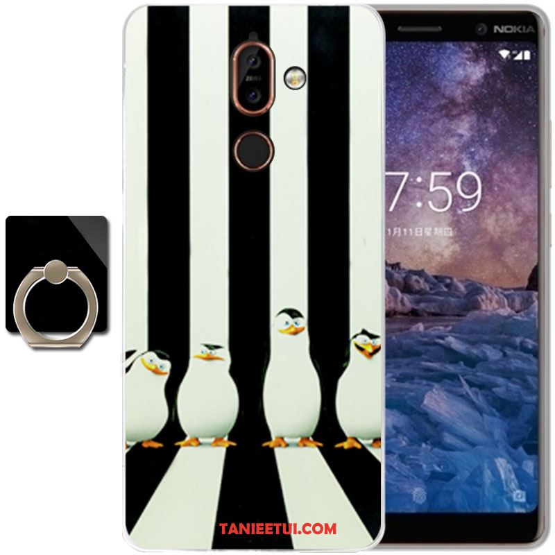 Etui Nokia 7 Plus Wiatr Atrament Silikonowe, Futerał Nokia 7 Plus Telefon Komórkowy Anti-fall Miękki