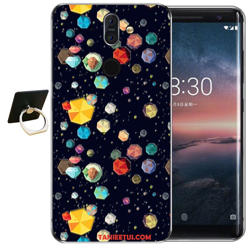 Etui Nokia 8 Sirocco All Inclusive Miękki Silikonowe, Obudowa Nokia 8 Sirocco Wysoki Niebieski Przezroczysty