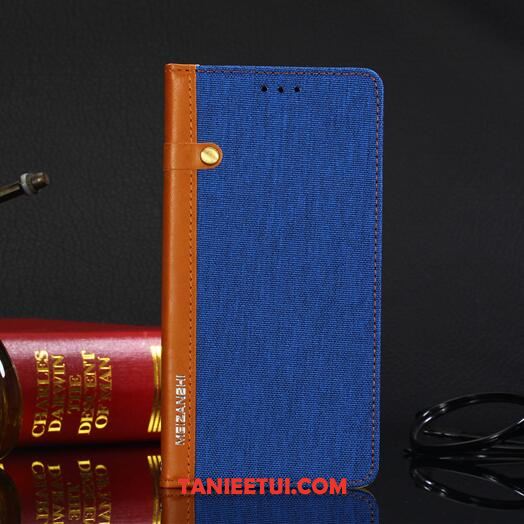 Etui Nokia 8 Telefon Komórkowy Czerwony Ochraniacz, Obudowa Nokia 8 Skórzany Futerał Miękki Denim