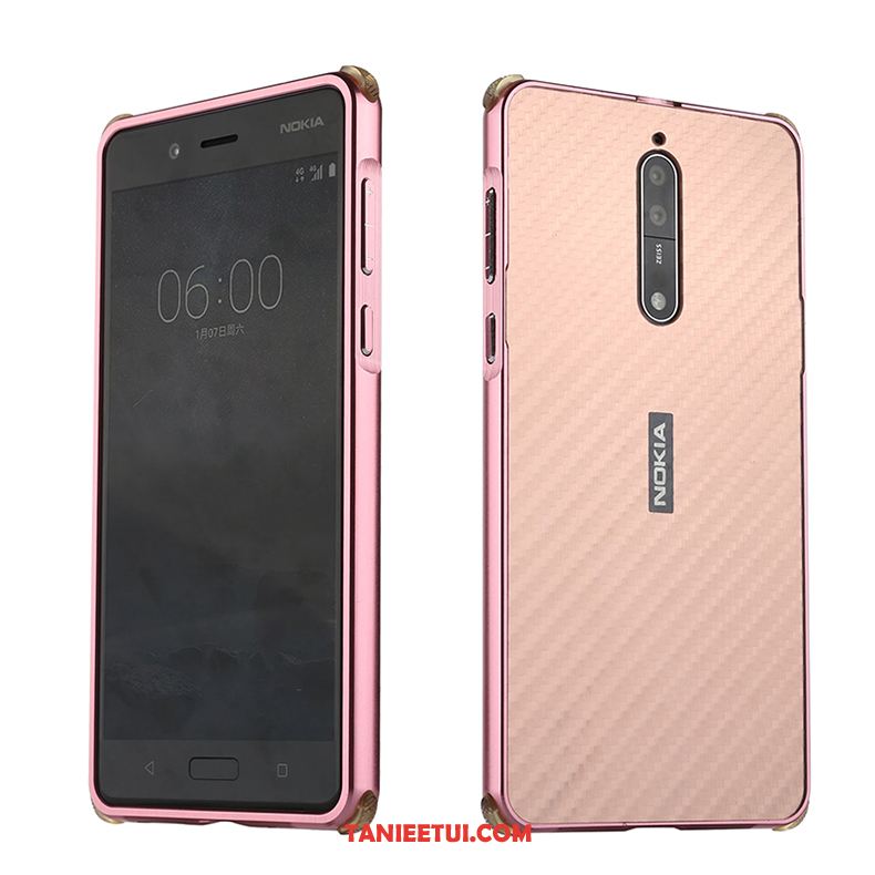 Etui Nokia 8 Włókno Telefon Komórkowy Trudno, Pokrowce Nokia 8 All Inclusive Szary Metal