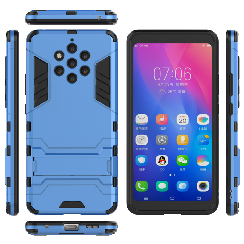 Etui Nokia 9 Pureview All Inclusive Wspornik Anti-fall, Pokrowce Nokia 9 Pureview Telefon Komórkowy Ochraniacz Czarny