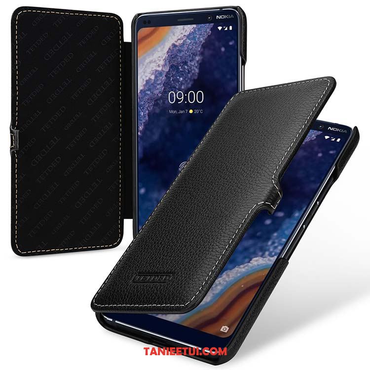 Etui Nokia 9 Pureview Ochraniacz Czerwony Pu, Futerał Nokia 9 Pureview Prawdziwa Skóra Wiatr Telefon Komórkowy